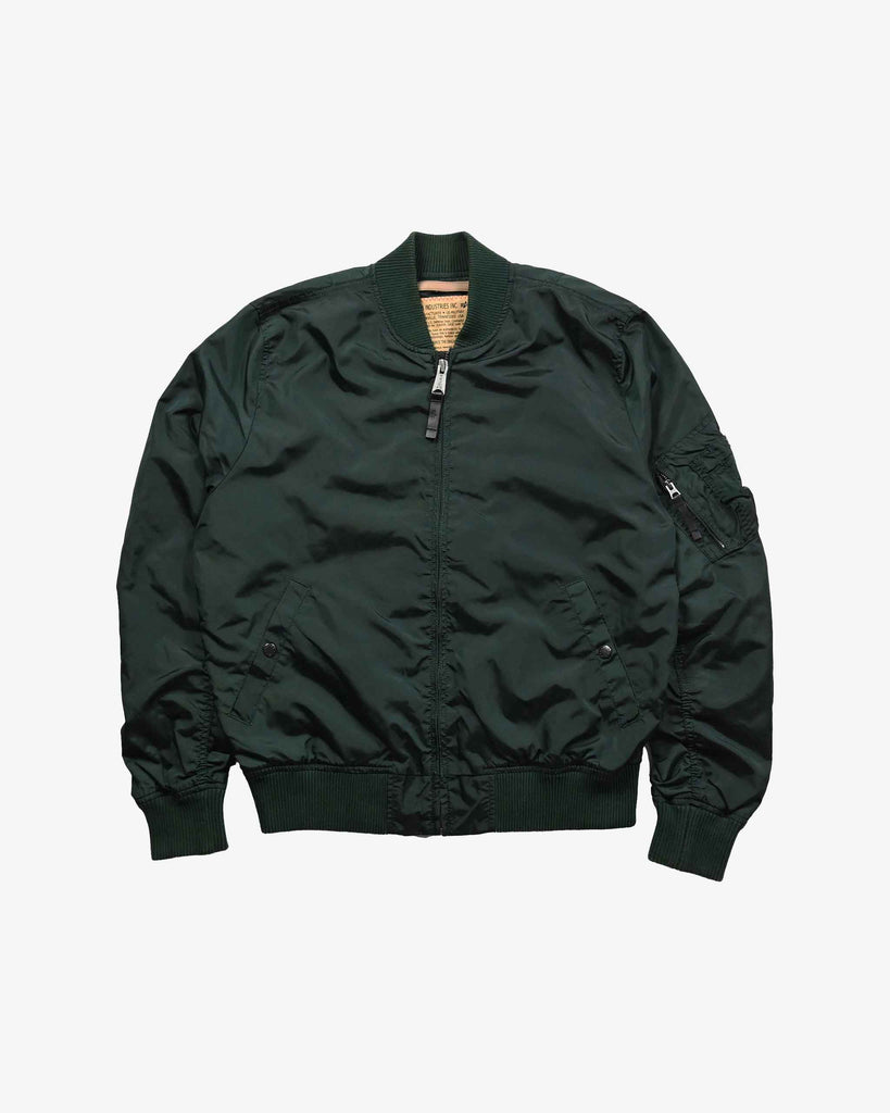 Alpha Industries Modern Bomber Jacket 2010s Dark Green