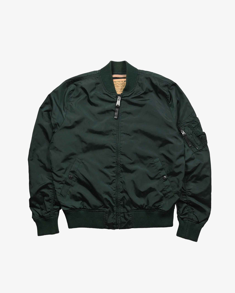 Alpha Industries Modern Bomber Jacket 2010s Dark Green