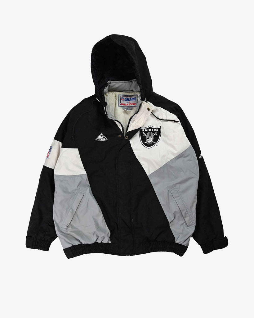 Apex One Vintage NFL LA Raiders Team Jacket 1990s Black/Grey