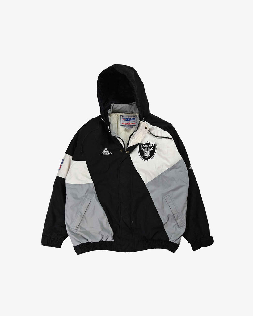 Apex One Vintage NFL LA Raiders Team Jacket 1990s Black/Grey