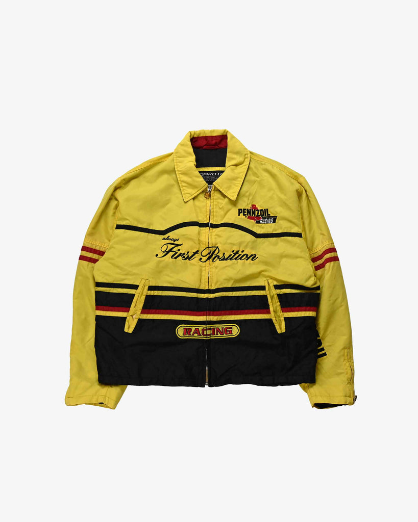 Dakota Vintage Racing Motorsport Jacket 1990s Yellow