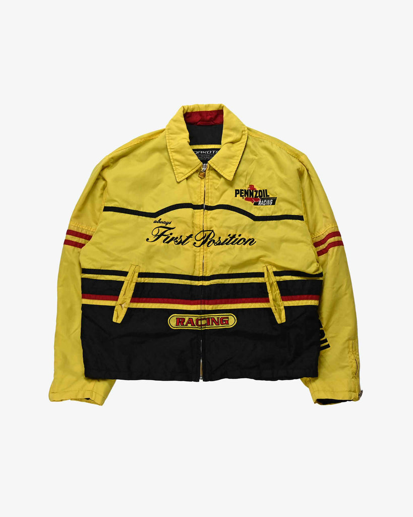 Dakota Vintage Racing Motorsport Jacket 1990s Yellow