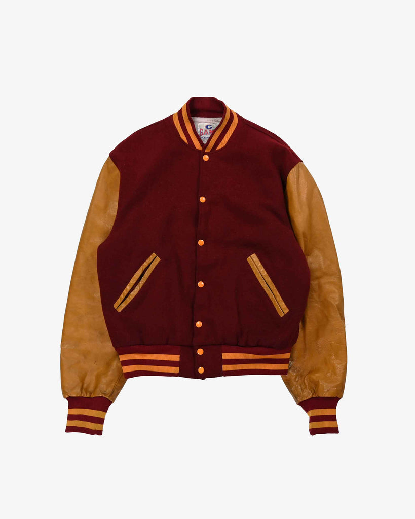 Game Sportswear Vintage College Jacket 1990s Red/Brown