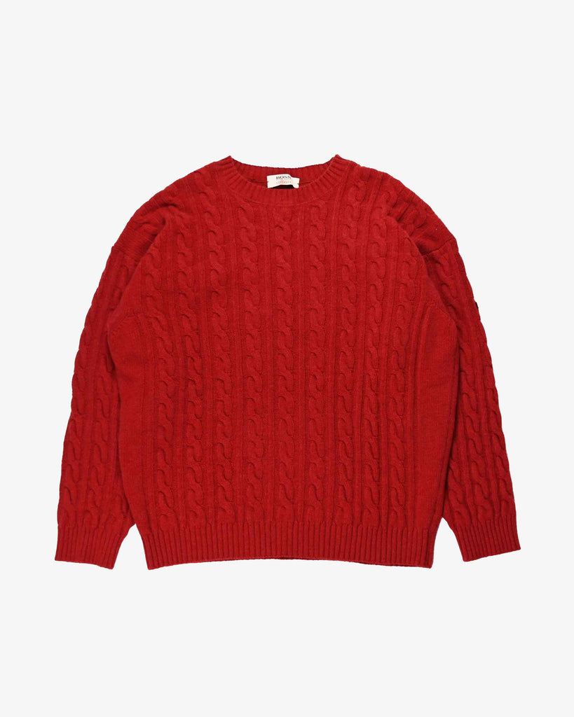 Hugo Boss Vintage Pullover 1990s Red