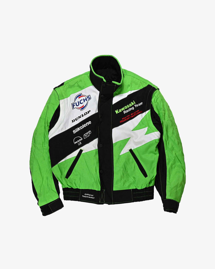 Kawasaki Vintage Team Racing Jacket 1990s Green/Black