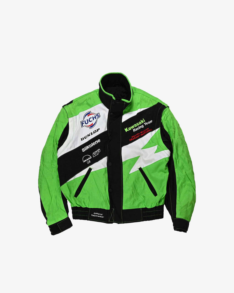 Kawasaki Vintage Team Racing Jacket 1990s Green/Black