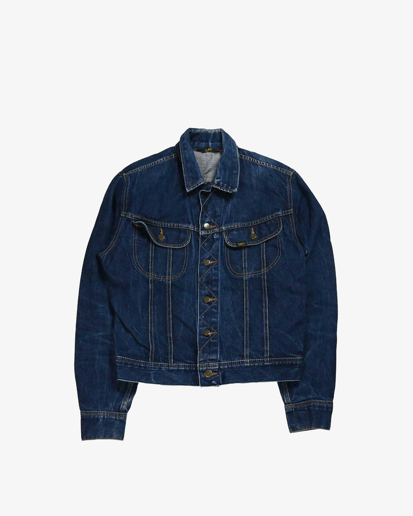 Lee Vintage Denim Jacket 101 J 1980s Dark Blue