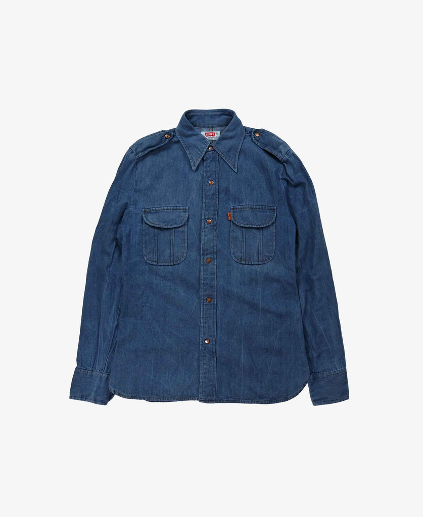 Levi's Vintage Denim Shirt 1970s Dark Blue