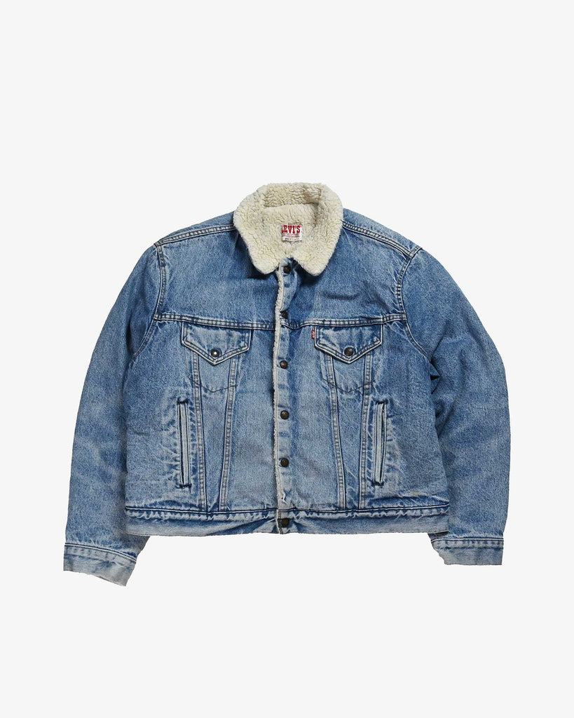 Levi's Vintage Denim Sherpa Jacket 1970s Blue