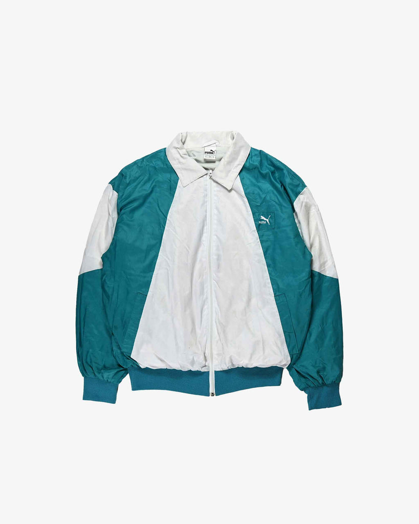 Puma Vintage Track Jacket 1980s Grey/Green