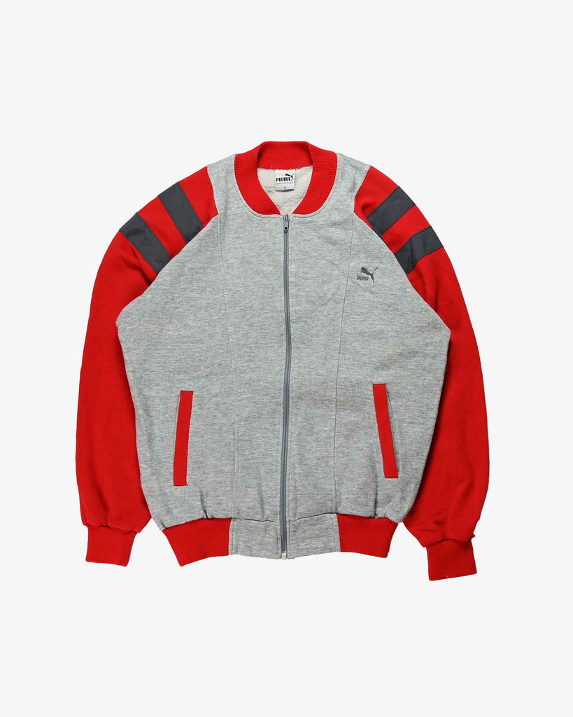 Puma Vintage Track Jacket 1980s Grey/Red