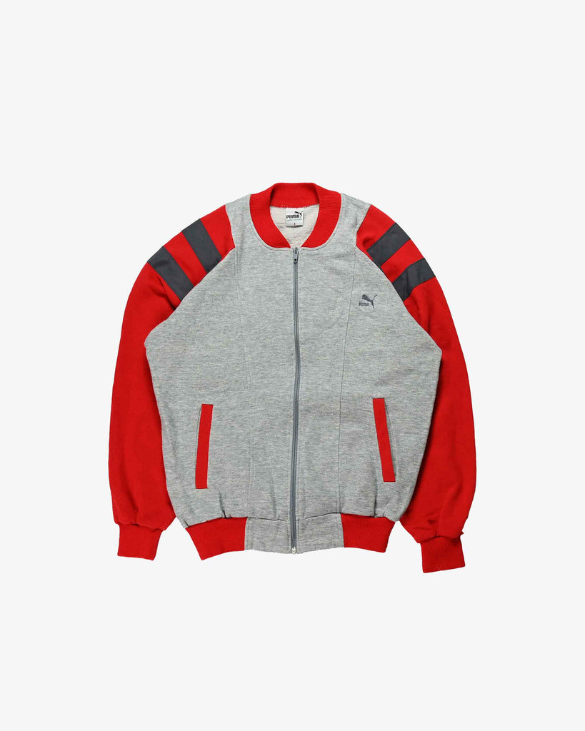 Puma Vintage Track Jacket 1980s Grey/Red