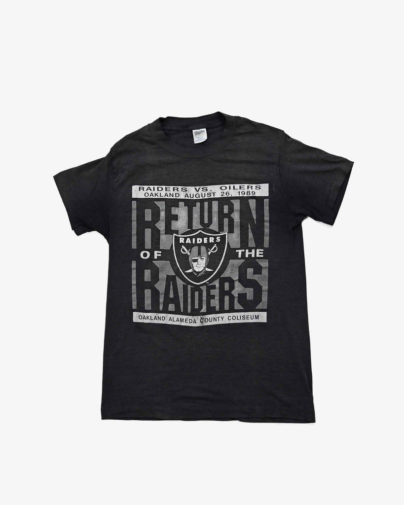 Trench Vintage LA Raiders T-Shirt 1980s Black