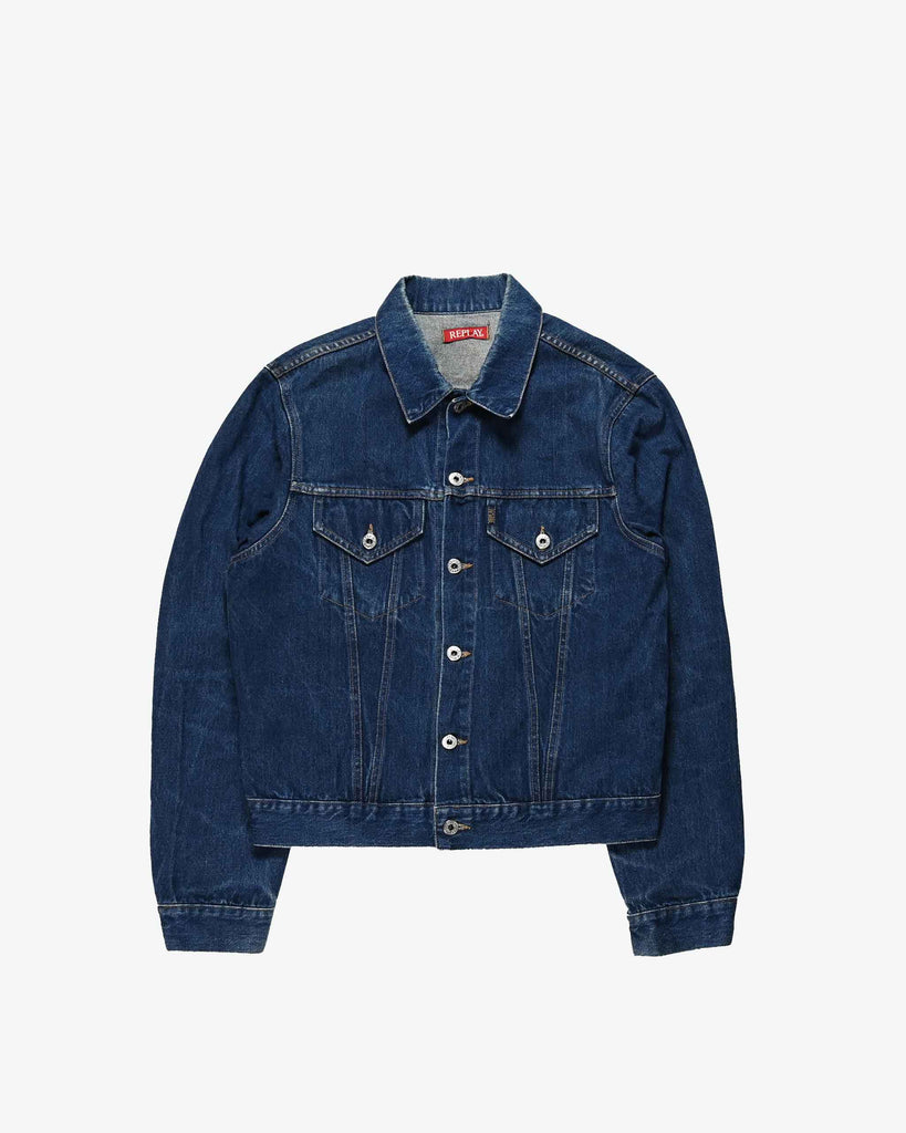 Replay Vintage Denim Jacket 1990s Dark Blue