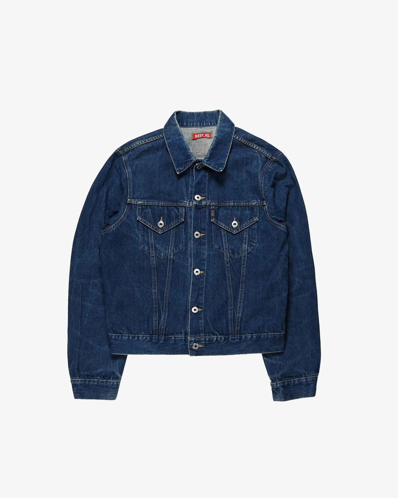 Replay Vintage Denim Jacket 1990s Dark Blue