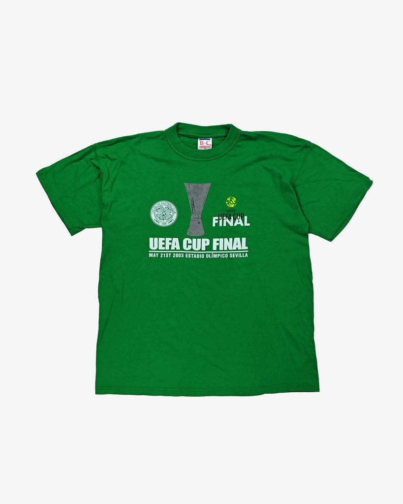 B&C Vintage UEFA Cup Finale T-Shirt 2000s Green