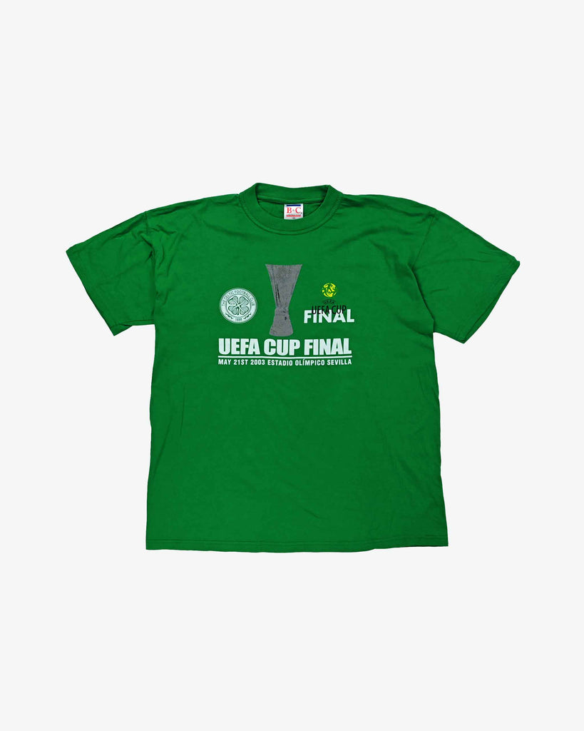 B&C Vintage UEFA Cup Finale T-Shirt 2000s Green