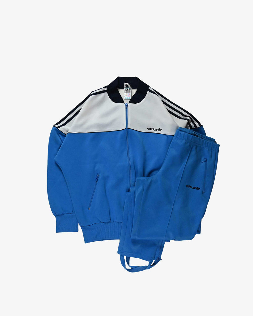adidas Vintage Tracksuit 1980s Blue/White