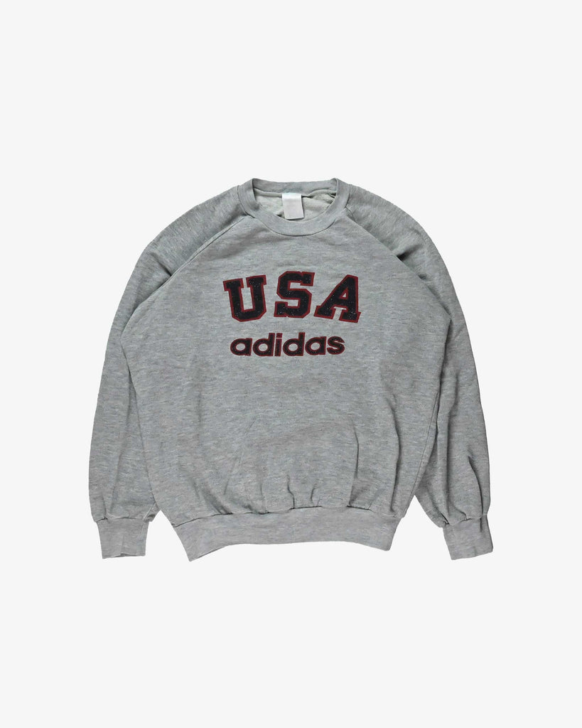 adidas Vintage Sweatshirt USA 1980s Grey