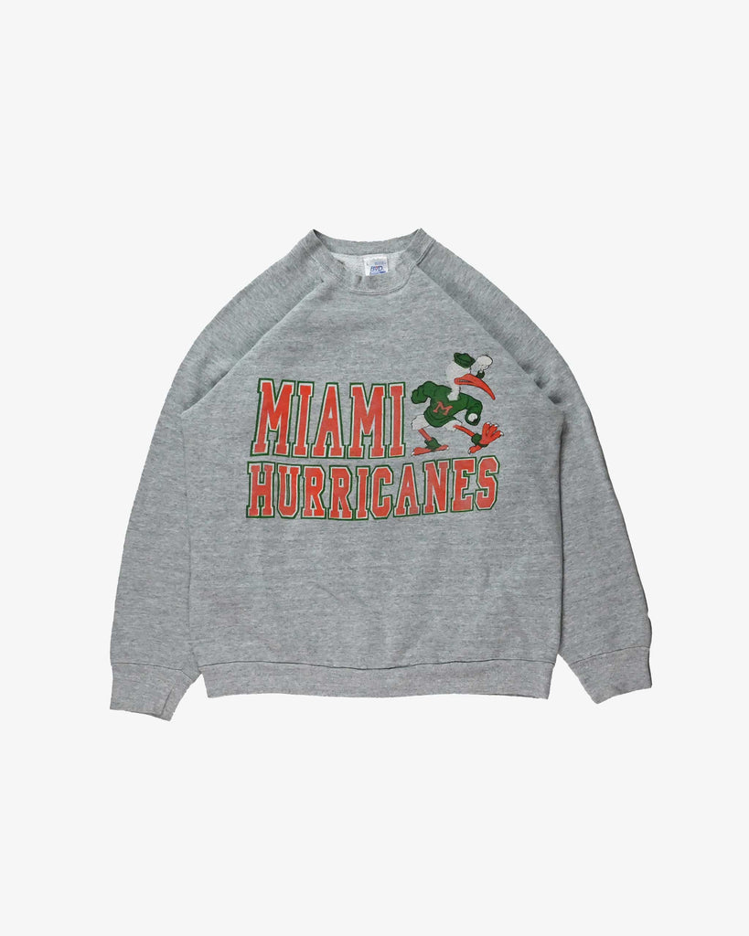 BVD Vintage Sweatshirt Miami Hurricanes 1990s Grey