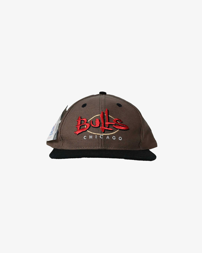 LOGO7 Deadstock Vintage Chicago Bulls NBA Cap 1990s Brown