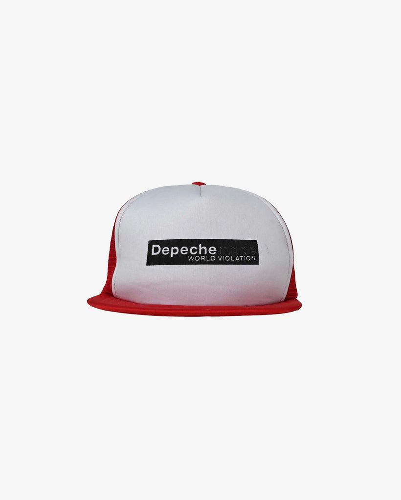 Depeche Mode Vintage World Violation Tour Cap 1990s Red/White
