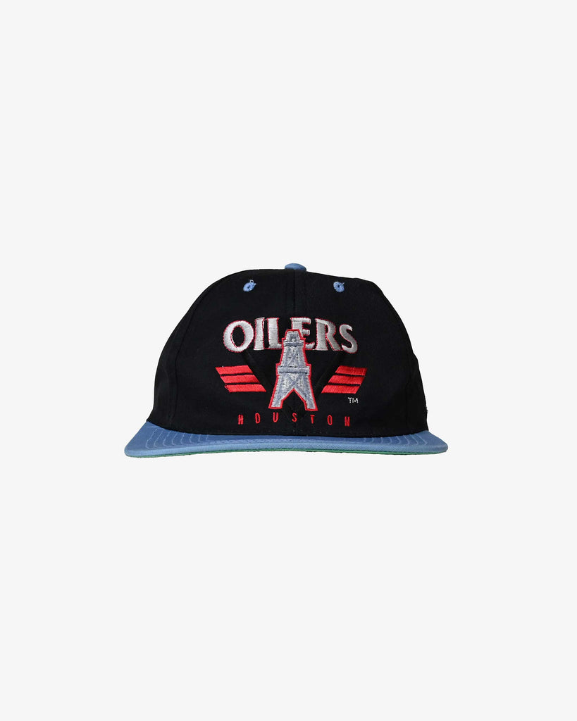 AMCAP Vintage Houston Oilers NFL Cap 1990s Black/Blue