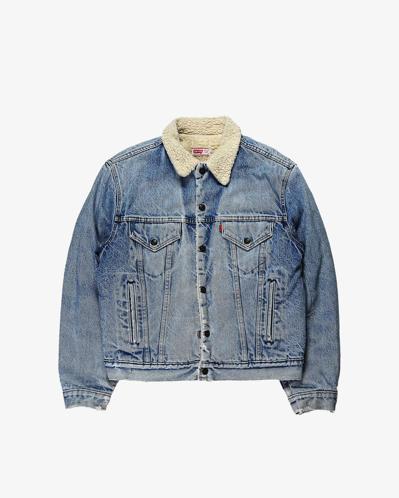 Levi's Vintage Denim Sherpa Jacket 1970s Blue