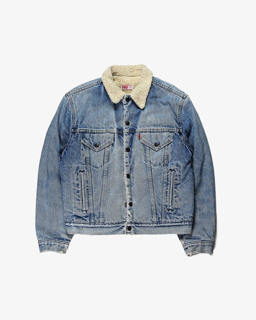 Levi's Vintage Denim Sherpa Jacket 1970s Blue