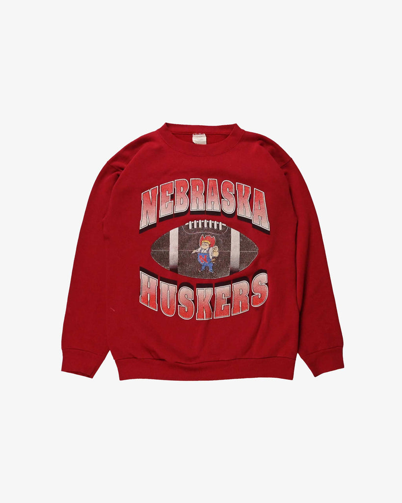 Tultex Vintage Sweatshirt Nebraska Huskers 1980s Red