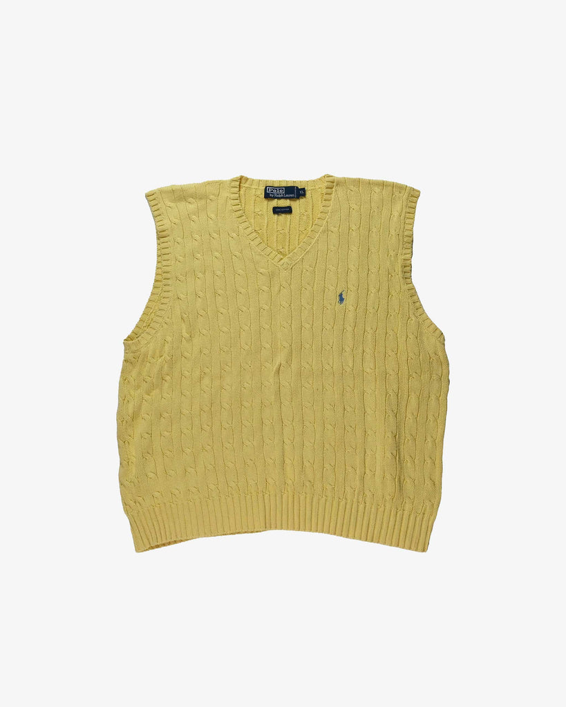 Ralph Lauren Polo Vintage Pullunder 1990s Yellow