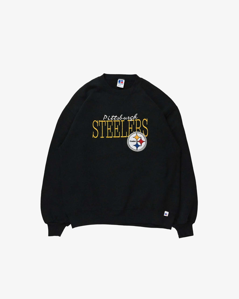 Russel Athletic Vintage Sweatshirt Pittsburgh Steelers 1990s Black
