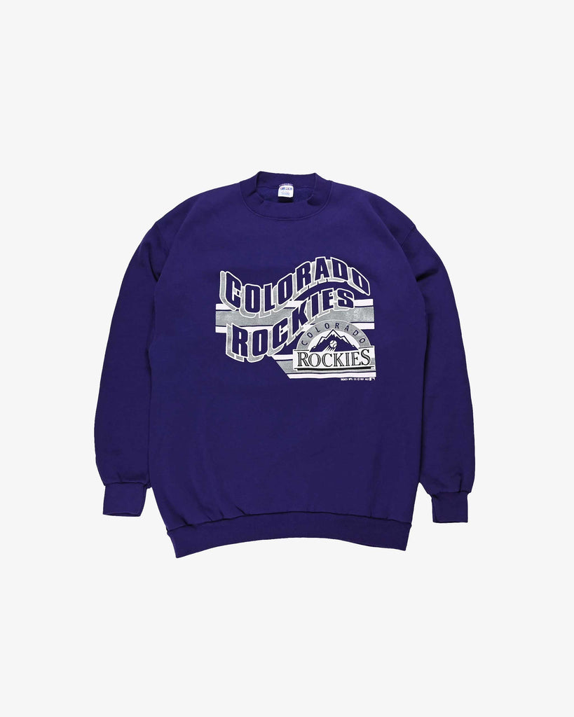 Trench USA Vintage Sweatshirt Colorado Rockies 1990s Purple