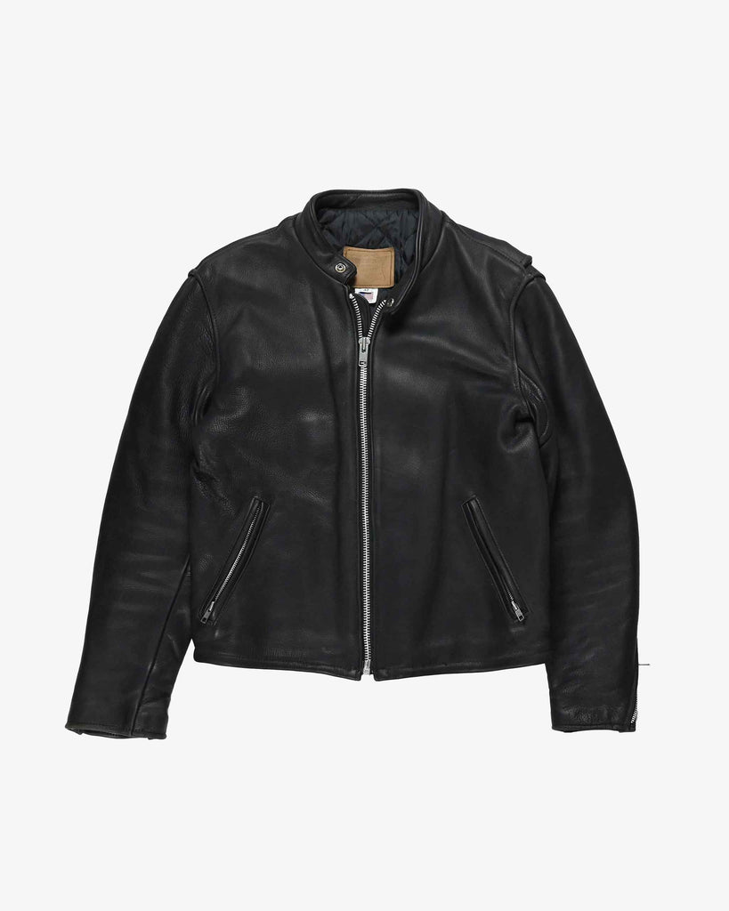 Walter Dyer Modern Leather Jacket Café Racer USA 2010s Black