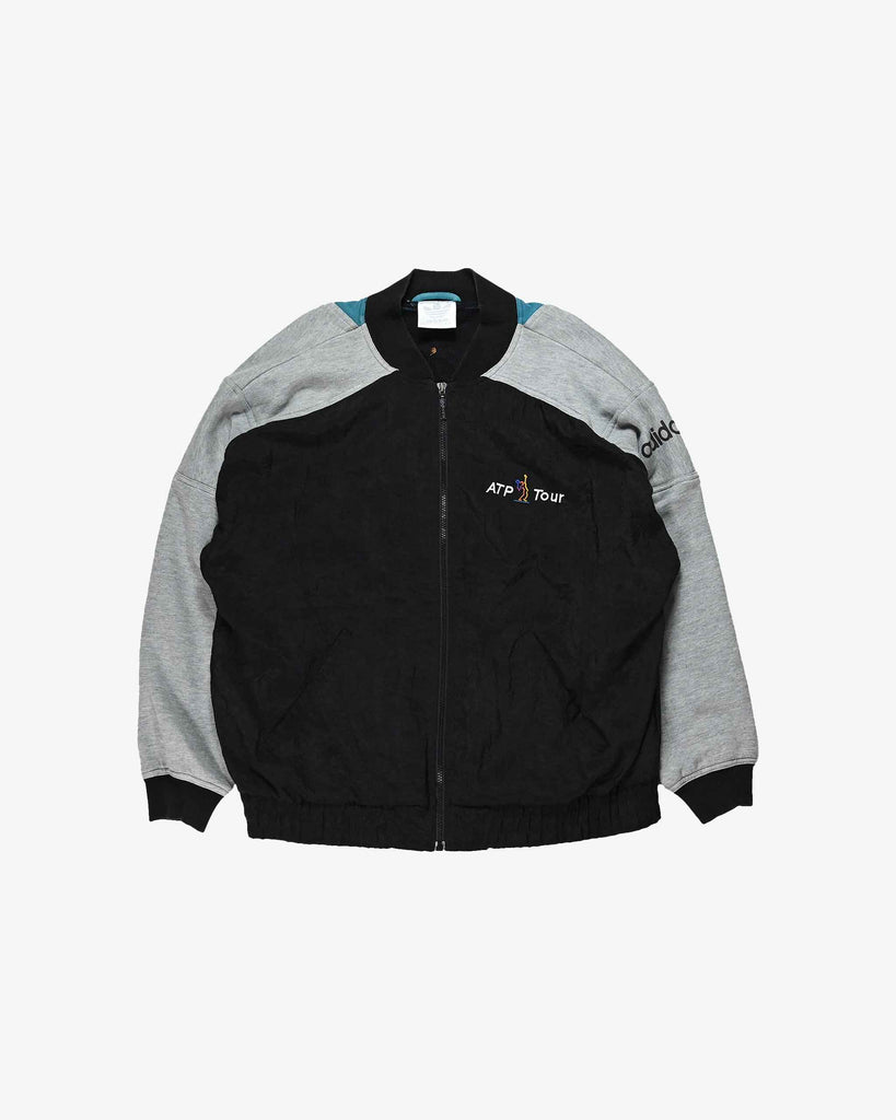 adidas Vintage Track Jacket ATP Tennis 1990s Black/Grey
