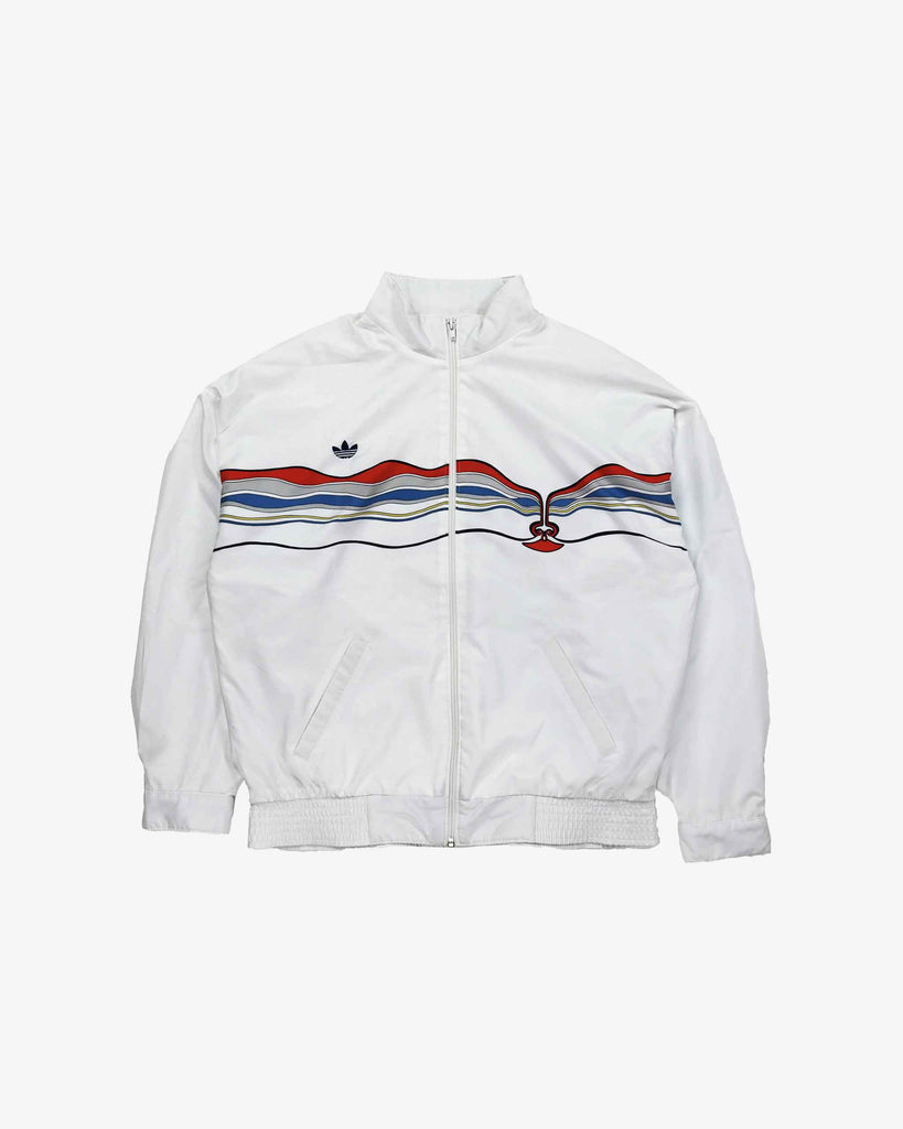 adidas Vintage Track Jacket Ivan Lendl Tennis 1980s White