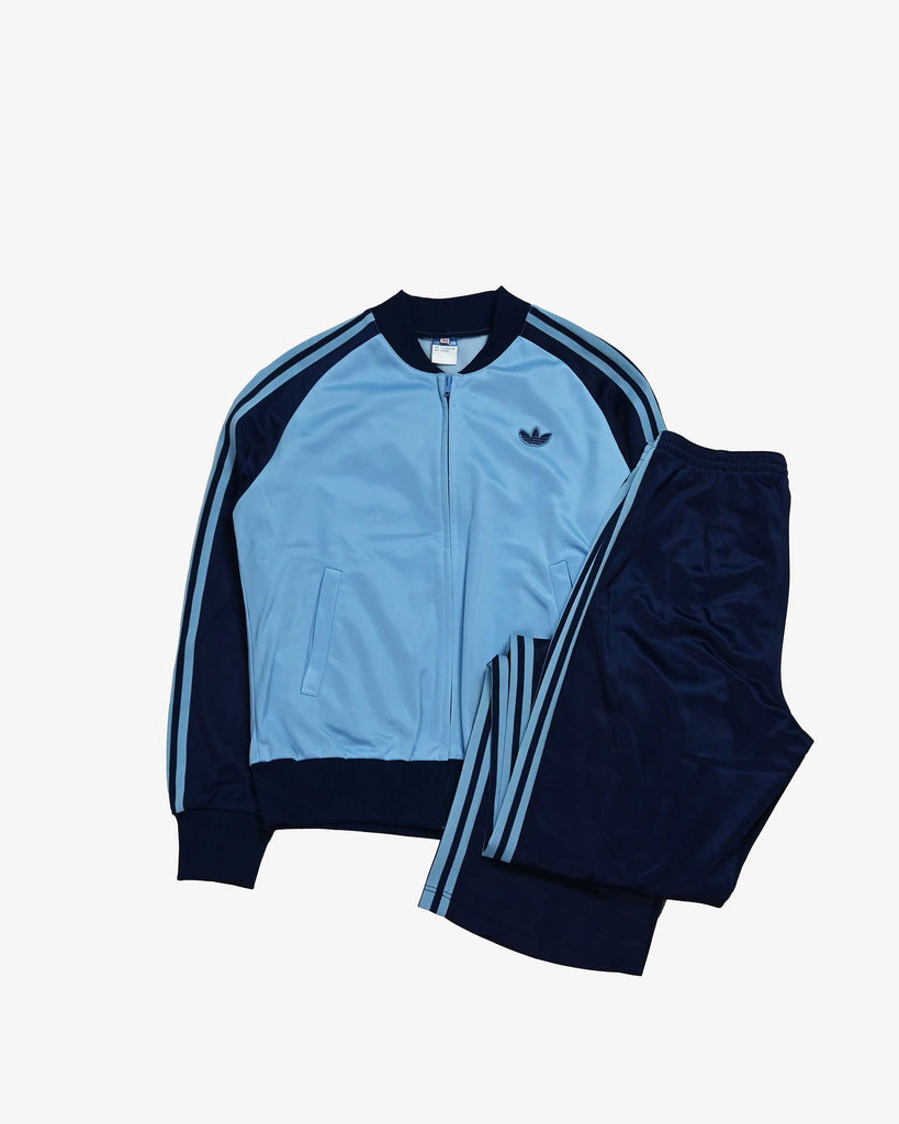 adidas Vintage Tracksuit 1970s Blue/Dark Blue