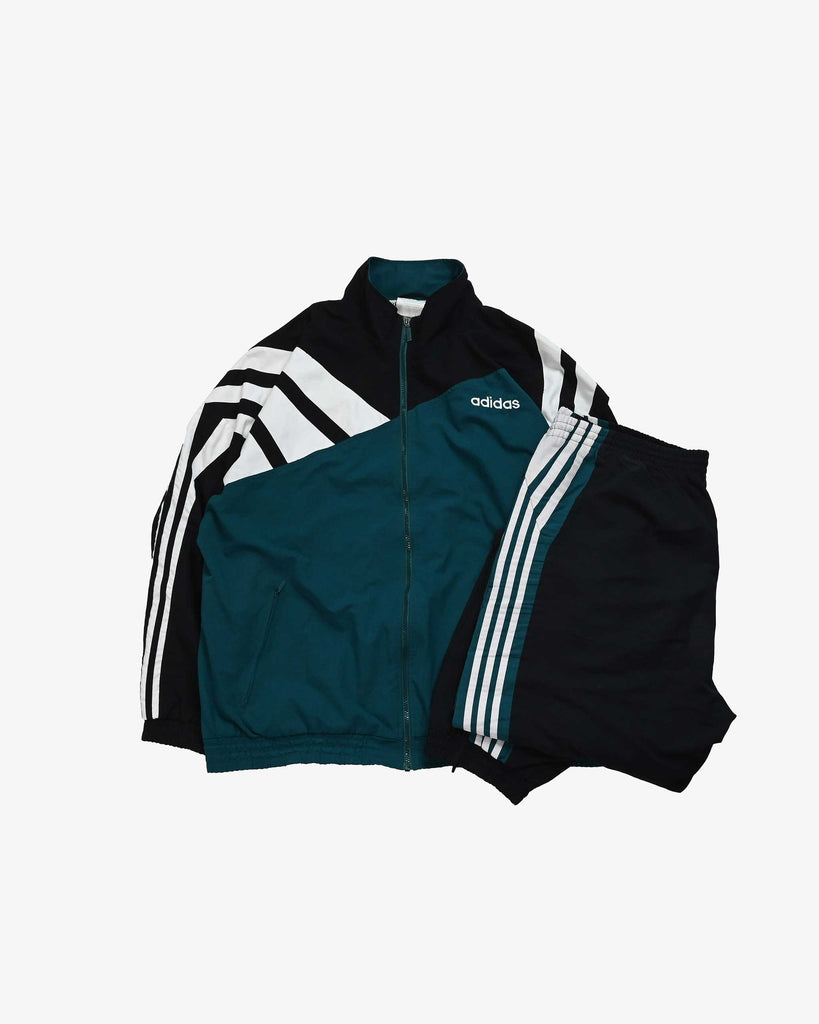 adidas Vintage Tracksuit 1990s Black/Green